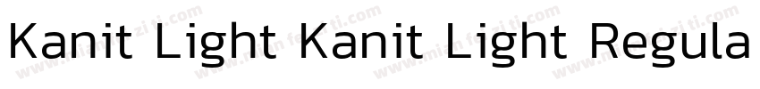 Kanit Light Kanit Light RegularVers字体转换